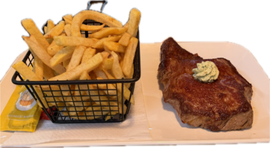 Saftiges Entrecôte vom Grill, zart und aromatisch